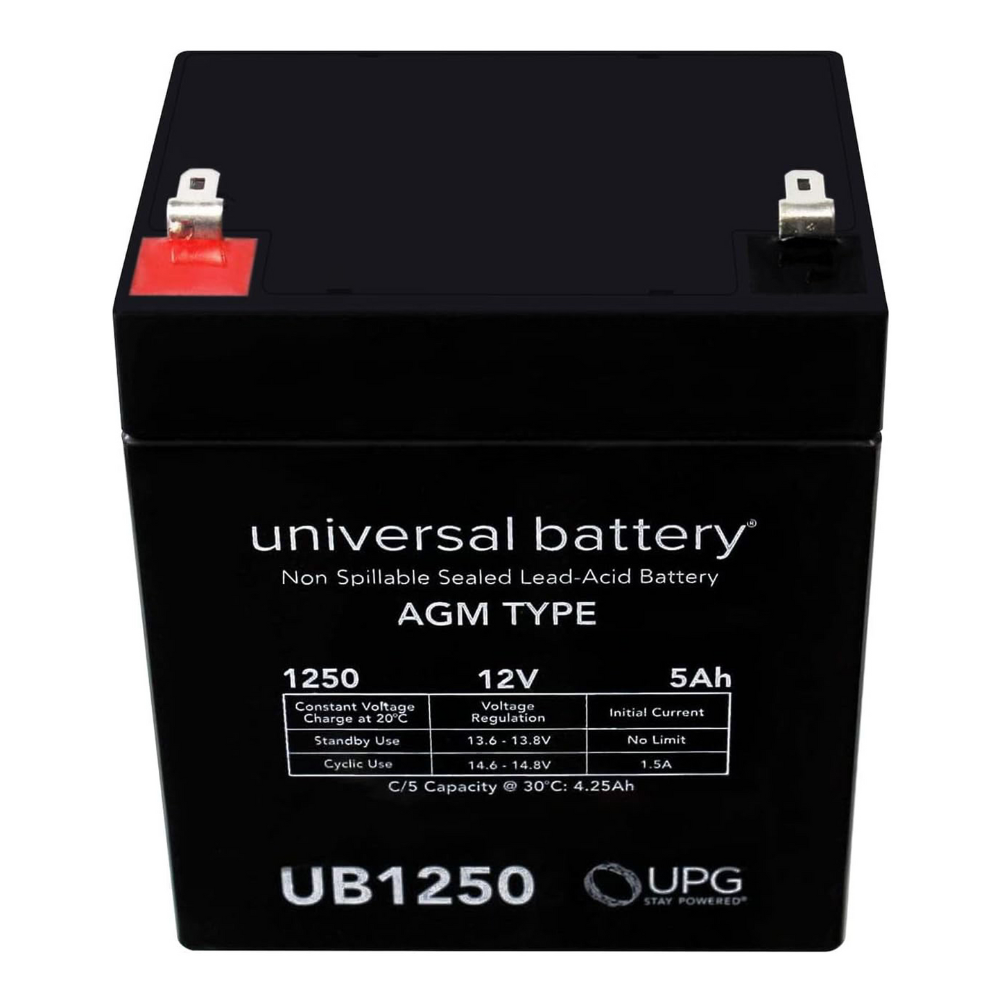 UB1250 12V 5Ah Sealed Lead Acid (AGM)