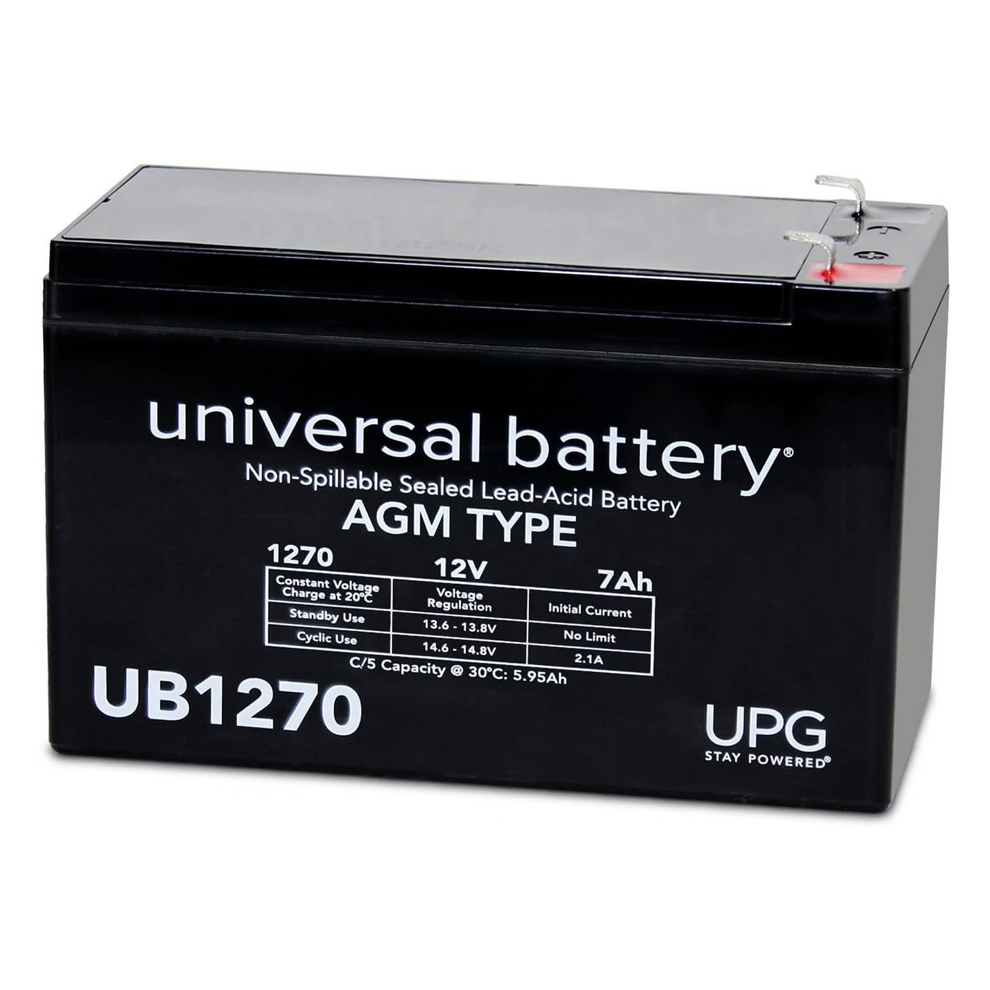 UB1270 12V 7Ah Sealed Lead Acid (AGM)