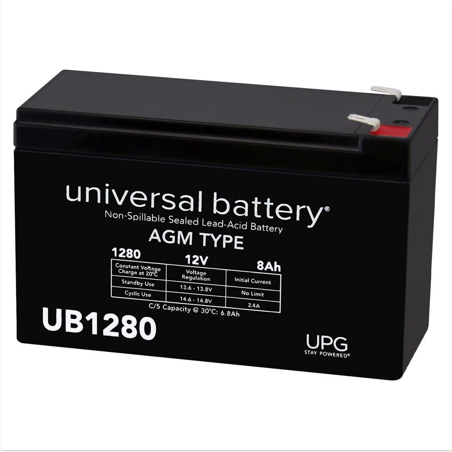 UB1280 12V 8Ah Sealed Lead Acid (AGM)